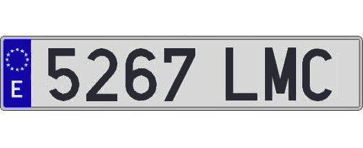 5267LMC matricula larga