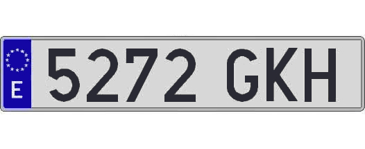 5272GKH matricula larga