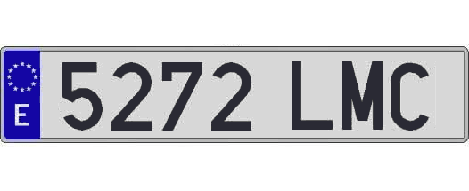 5272LMC matricula larga