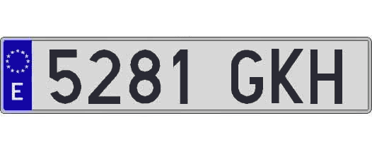5281GKH matricula larga