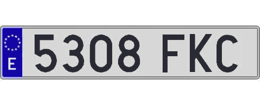 5308FKC matricula larga