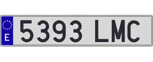 5393LMC matricula larga