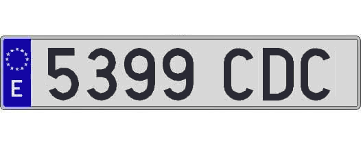 5399CDC matricula larga