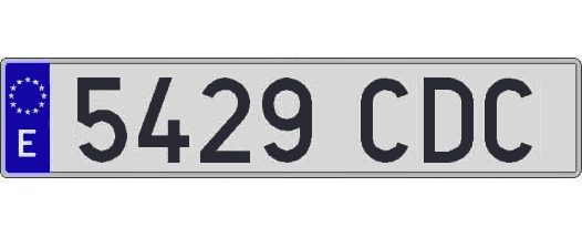 5429CDC matricula larga
