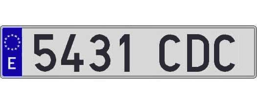 5431CDC matricula larga