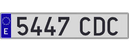 5447CDC matricula larga