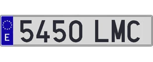5450LMC matricula larga