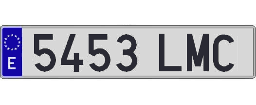 5453LMC matricula larga