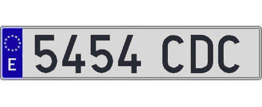 5454CDC matricula larga