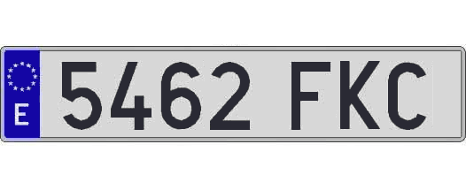 5462FKC matricula larga