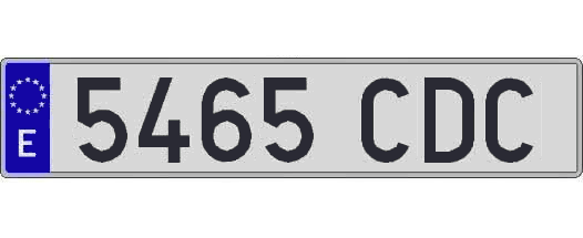 5465CDC matricula larga