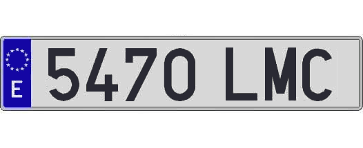 5470LMC matricula larga