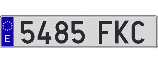 5485FKC matricula larga