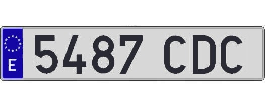 5487CDC matricula larga