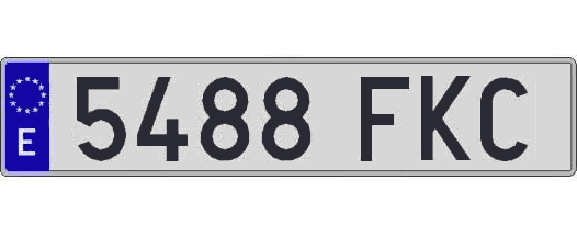 5488FKC matricula larga