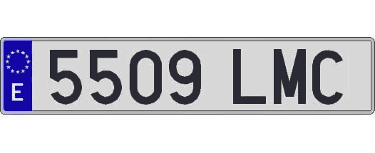 5509LMC matricula larga