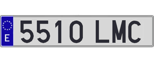 5510LMC matricula larga