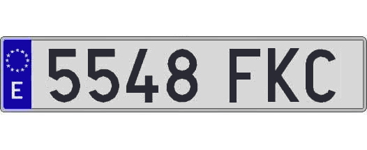 5548FKC matricula larga