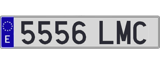 5556LMC matricula larga