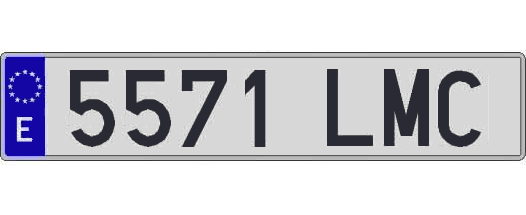 5571LMC matricula larga