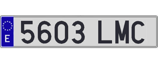 5603LMC matricula larga