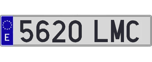5620LMC matricula larga