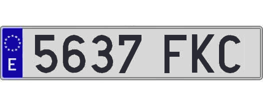 5637FKC matricula larga