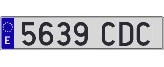 5639CDC matricula larga