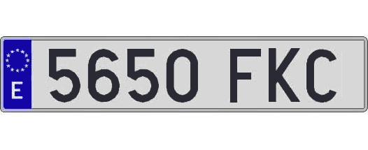 5650FKC matricula larga