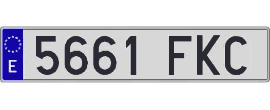 5661FKC matricula larga