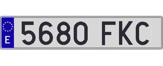 5680FKC matricula larga