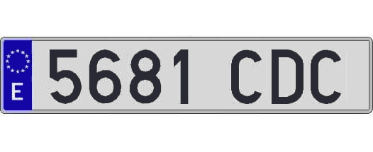 5681CDC matricula larga