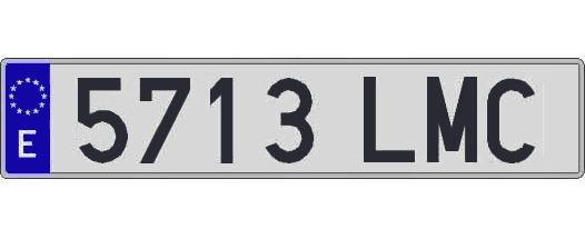 5713LMC matricula larga