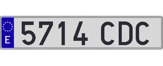 5714CDC matricula larga