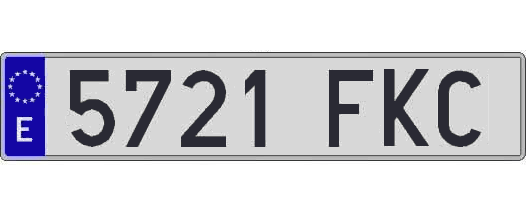 5721FKC matricula larga
