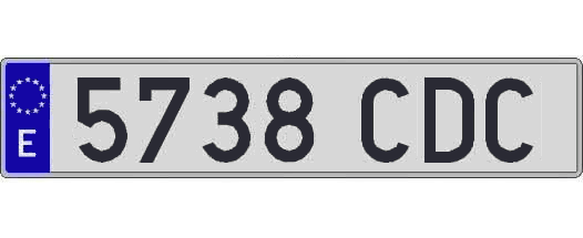 5738CDC matricula larga