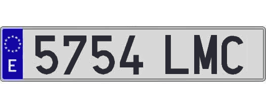 5754LMC matricula larga