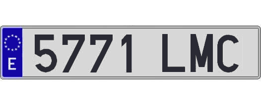 5771LMC matricula larga
