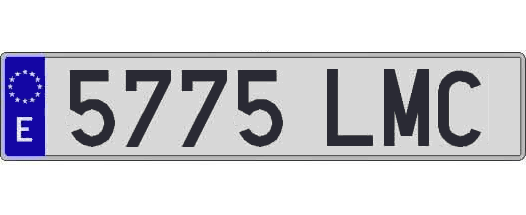 5775LMC matricula larga