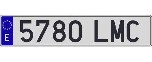 5780LMC matricula larga