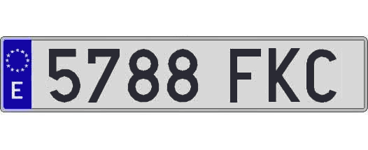 5788FKC matricula larga
