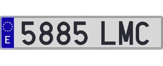 5885LMC matricula larga