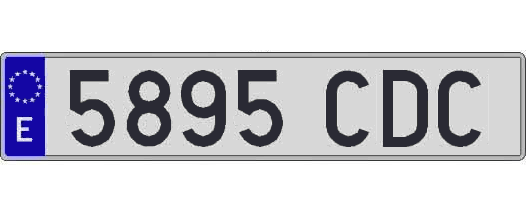 5895CDC matricula larga