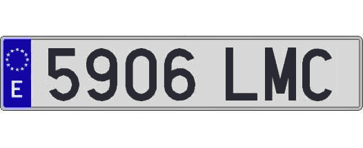 5906LMC matricula larga