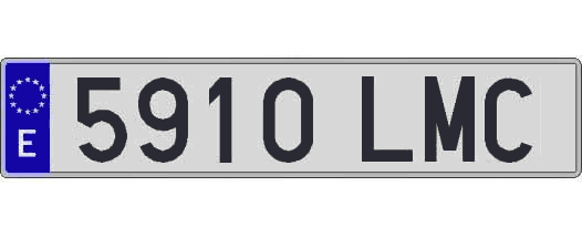 5910LMC matricula larga