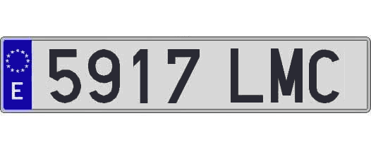 5917LMC matricula larga