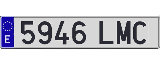 5946LMC matricula larga