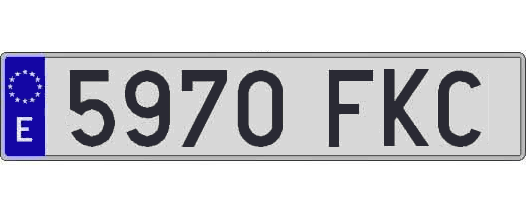 5970FKC matricula larga