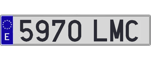 5970LMC matricula larga
