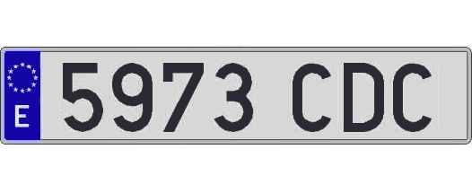 5973CDC matricula larga